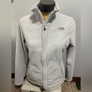 The North Face Womens Medium Light Gray Full ZIP Jacket